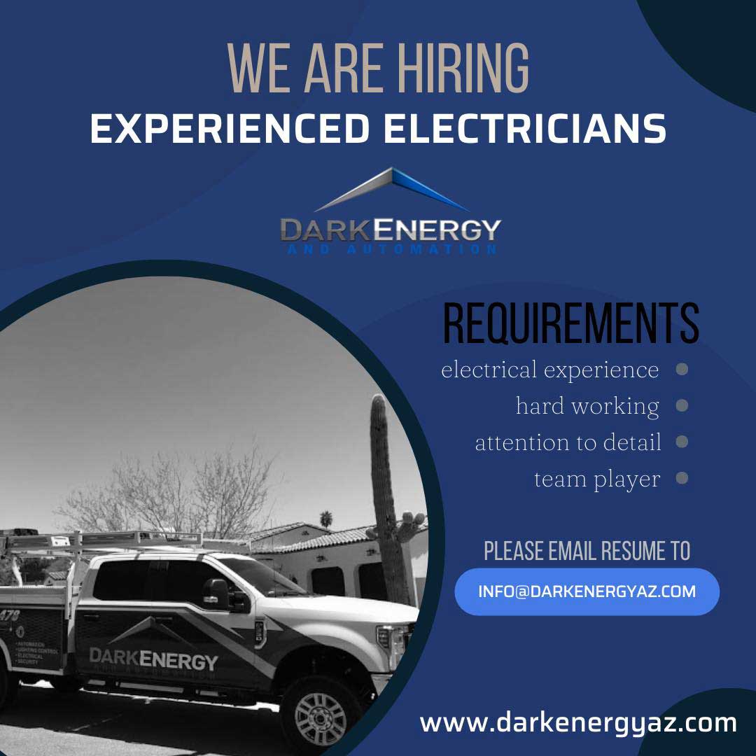 Dark Energy is Hiring